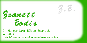 zsanett bodis business card